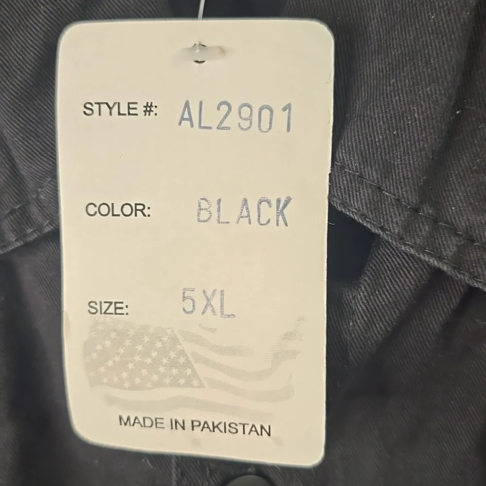 Mens Bikers Black Sleeveless Button-Up Shirt/Cathouse Lounge, Multiple Sz - Picture 6 of 8